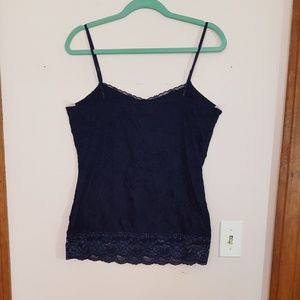 Maurices szL cami crinkle fabric with lace trim